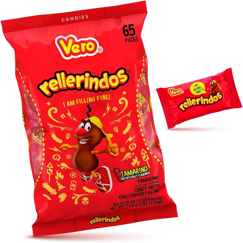 Vero Rellerindos Tamarind Candy - 65 Count - Image 1